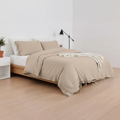 Capa de Edredão Soft Wash com Laços Decorativos