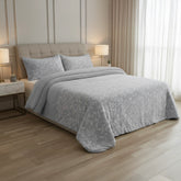 Edredon Microcoralina Jacquard - Folhagem