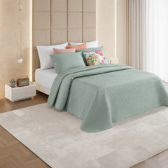 Colcha Acolchoada Toque de Linho Premium