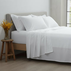 Jogo de Cama Branco em Algodão