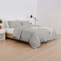 Capa de Edredão Soft Wash com Laços Decorativos