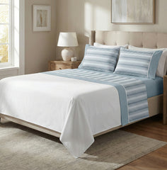 Lençóis Stripes Casal - 100% Algodão