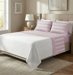 Lençóis Stripes Casal - 100% Algodão