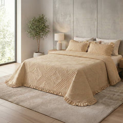Colcha com Almofadas Toque de Algodão