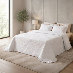 Colcha com Almofadas Toque de Algodão