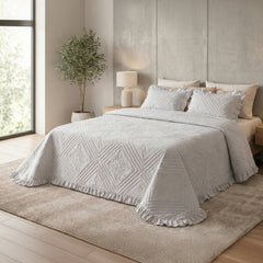 Colcha com Almofadas Toque de Algodão