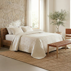 Colcha Bouti Geométrica Acolchoada