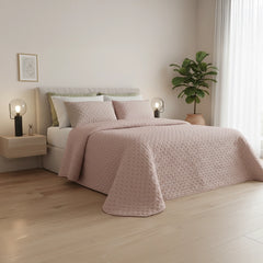 Colcha Acolchoada de Toque Suave com Almofadas