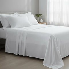 Jogo de Cama Branco em Algodão